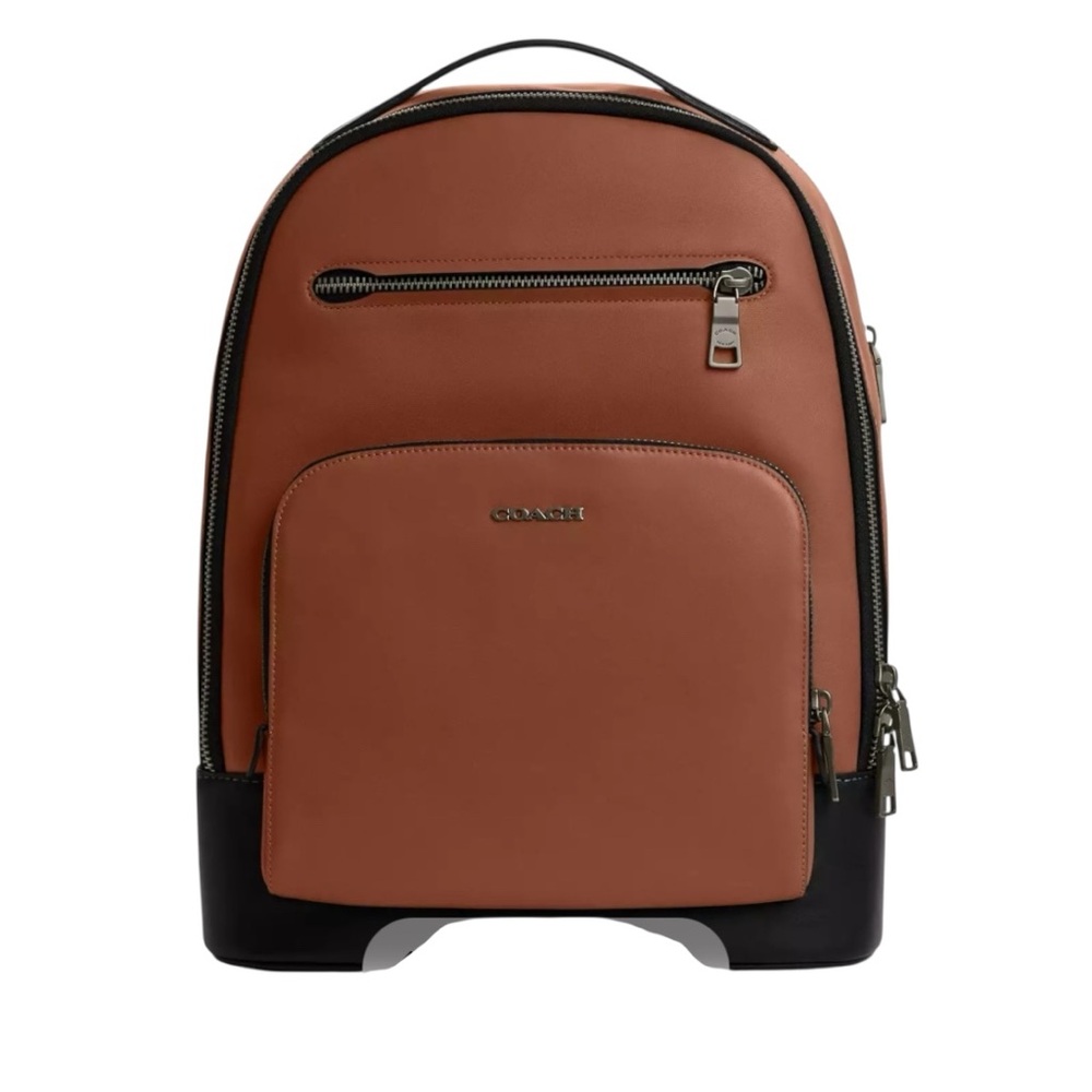 Coach Ethan Backpack – Brown and Black Leather – New Without Tags